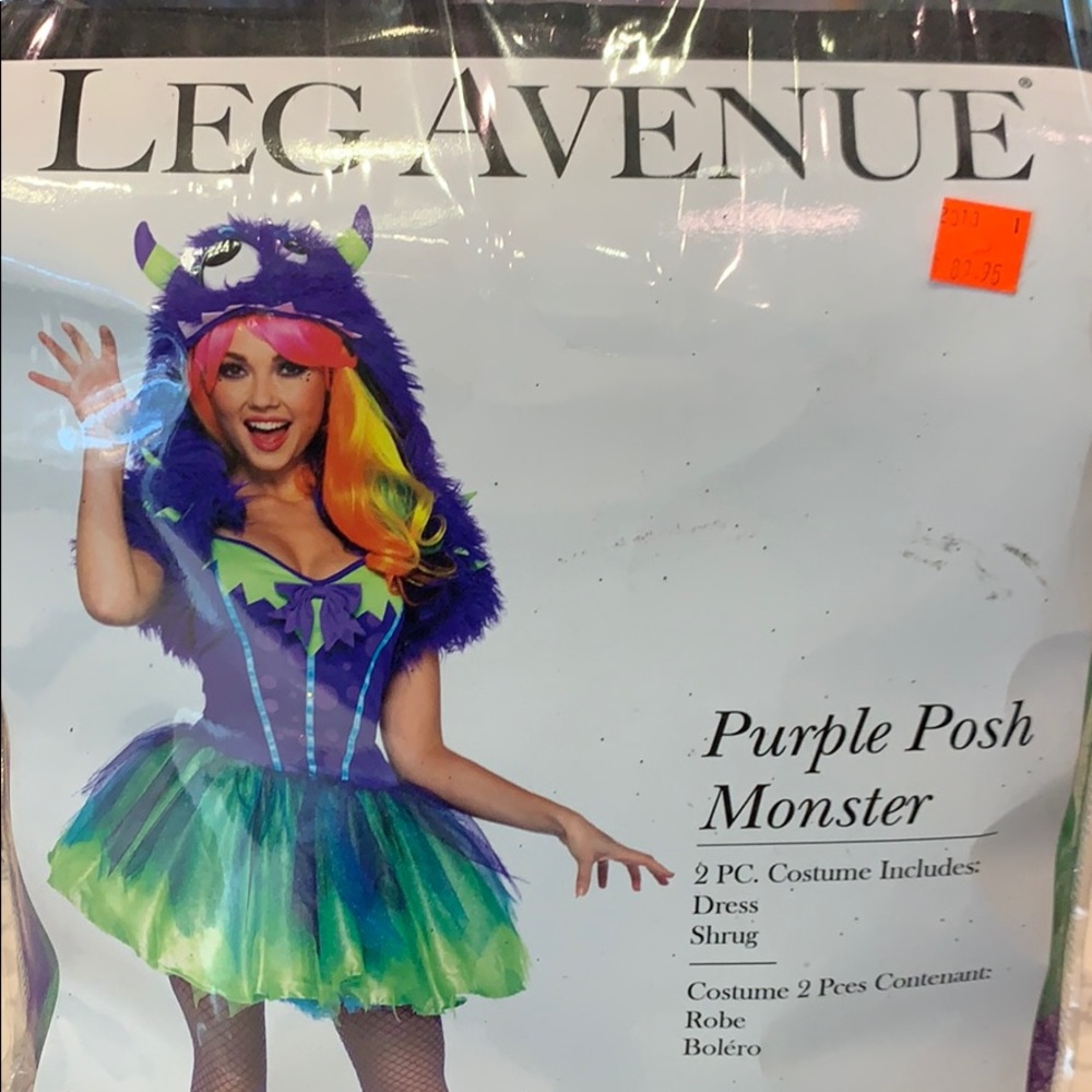 Purple Posh Monster women’s costume